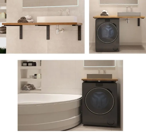 Столешница 110*50(55) отверстие слева цвет вотан